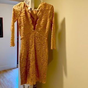 Lace sleeved dress from Bebe